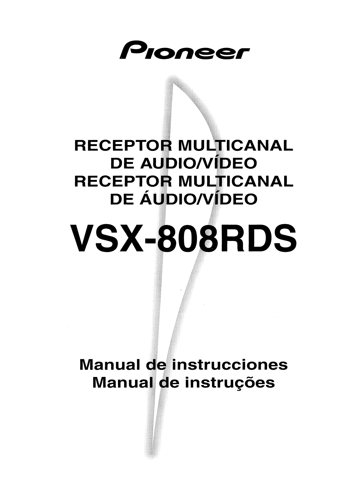 Pioneer VSX-808RDS User Manual