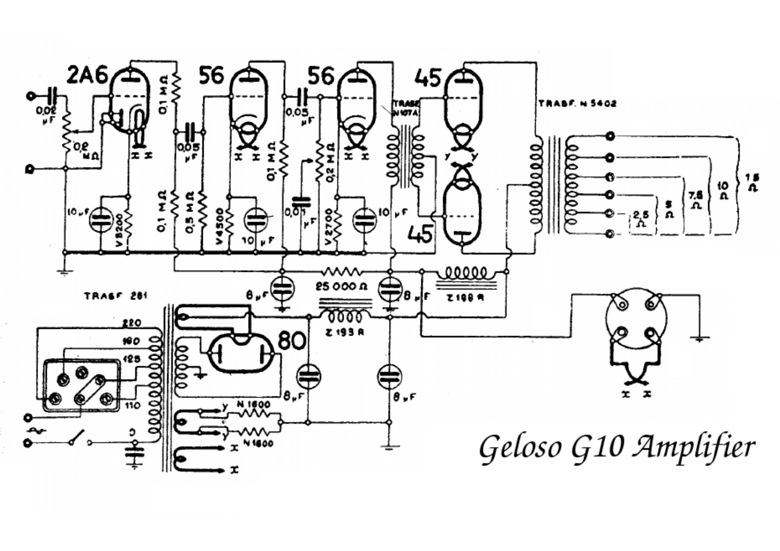 Geloso g10 schematic