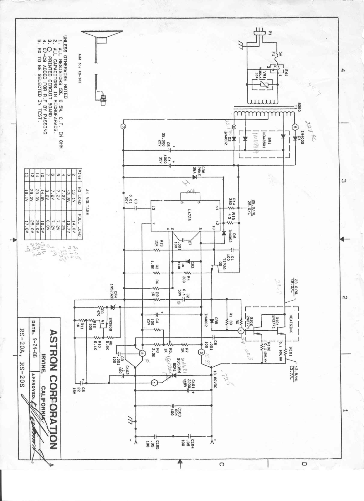Astron rs20a schematic