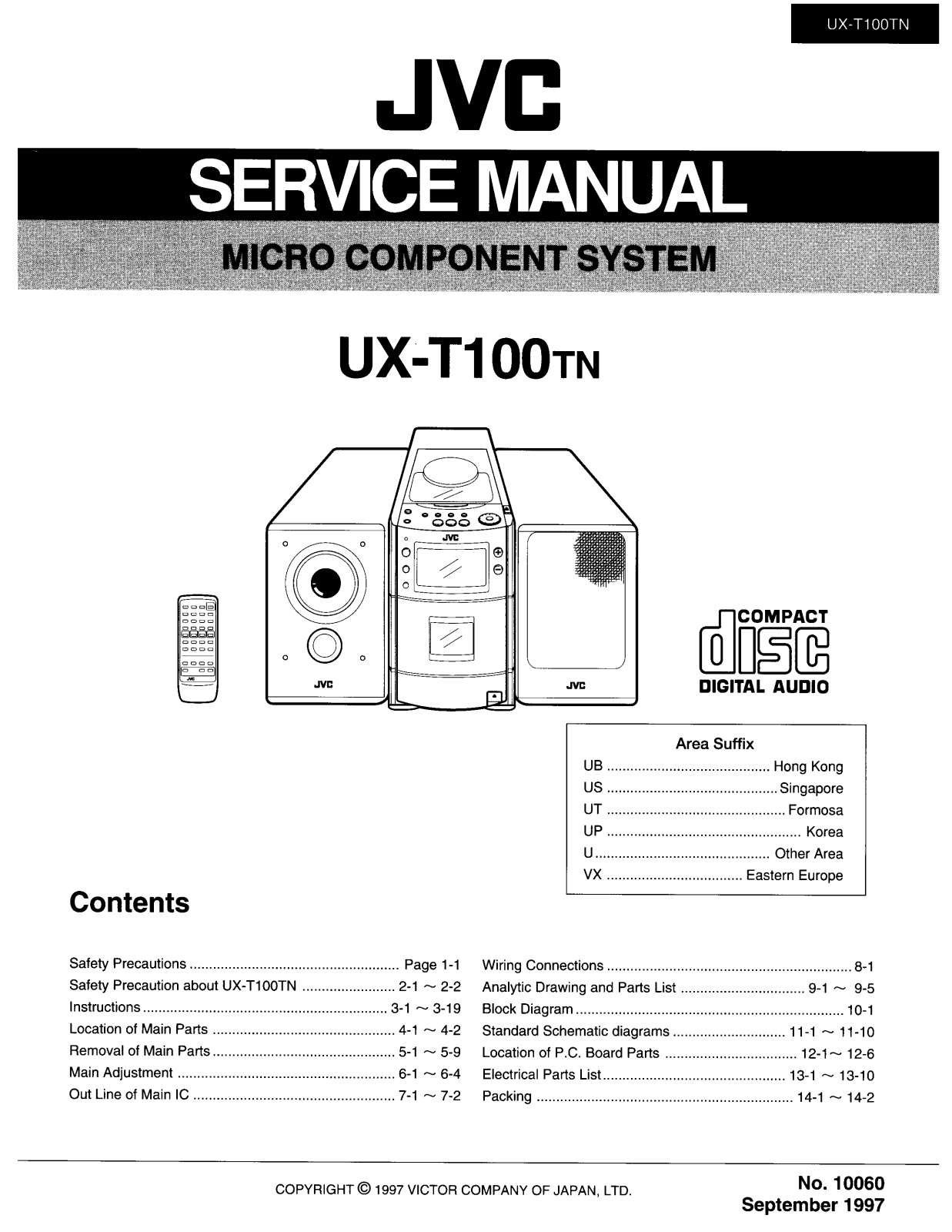 JVC UX-T100TN-SM Schematic