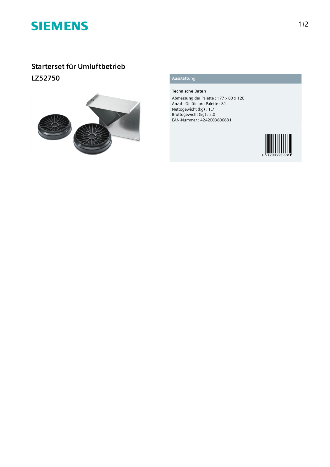 Siemens LZ52750 User Manual