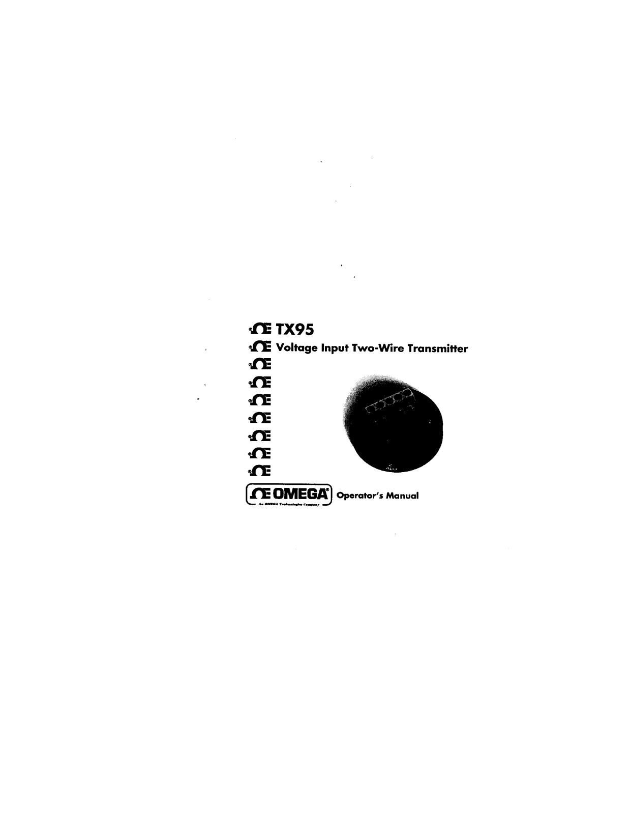 Omega Products TX95 Installation  Manual