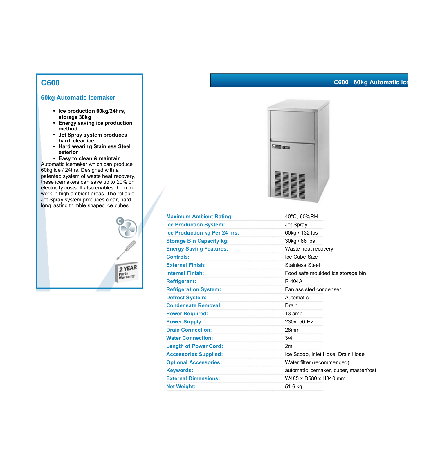 Valera C600 DATASHEET