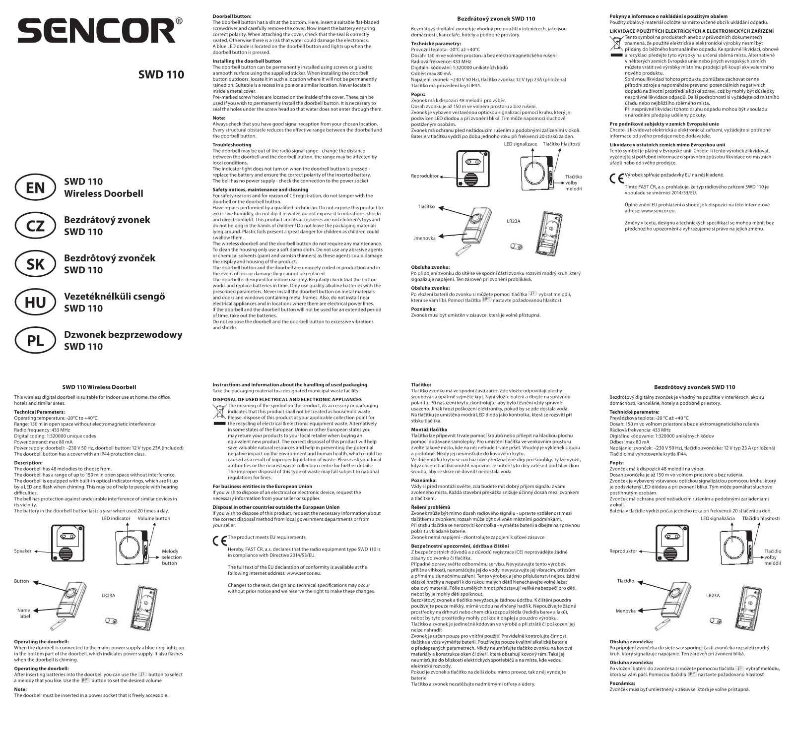 Sencor SWD 110 User guide - ManualMachine.com