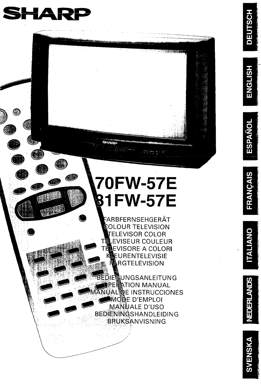 Sharp 70FW-57E, 81FW-57E User Manual