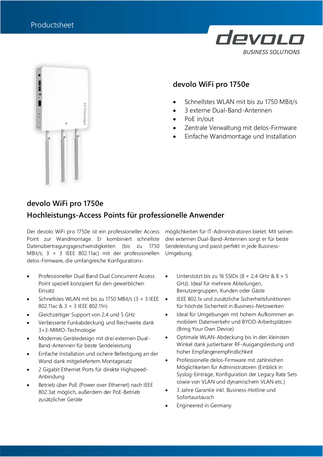 devolo WiFi pro 1750e User Manual