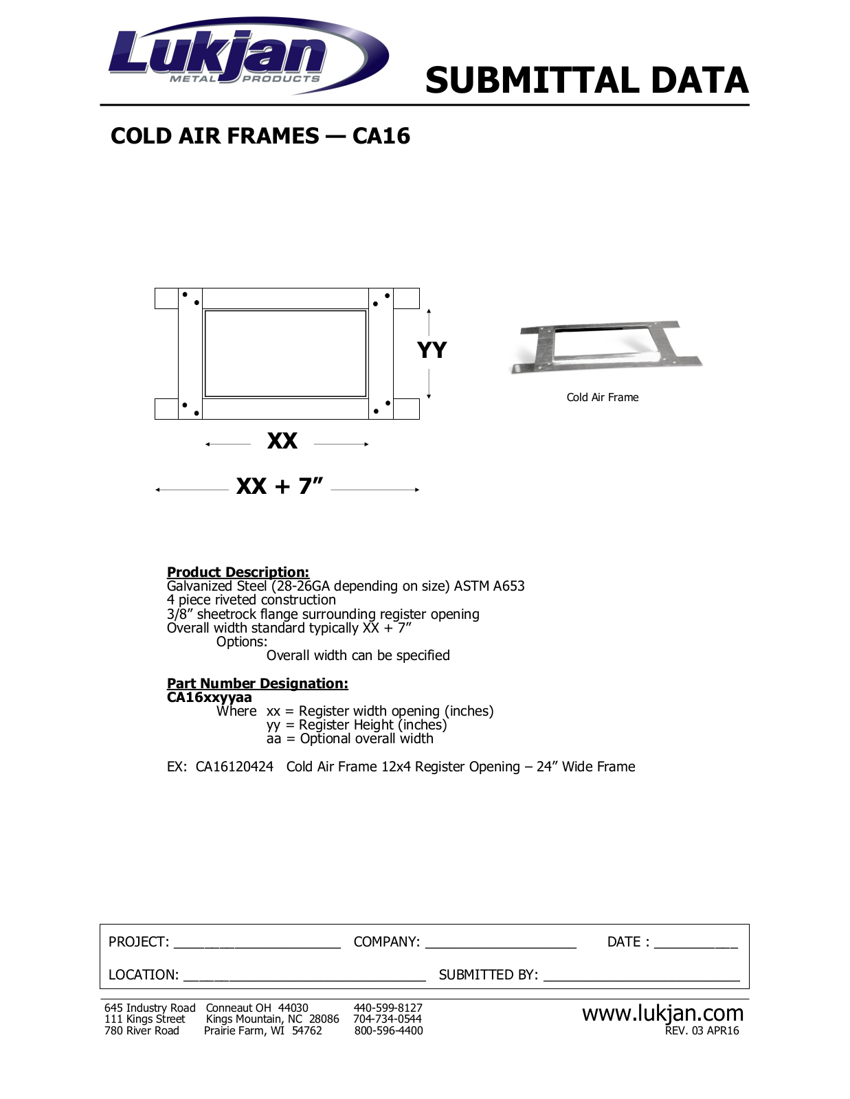 Lukjan CA16 User Manual - ManualMachine.com