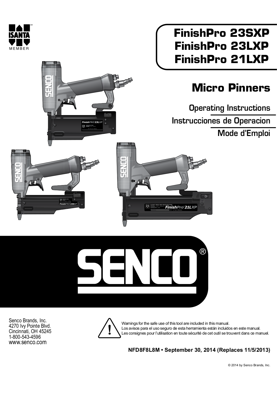 Senco 23LXP, 21LXP, 23SXP User Manual