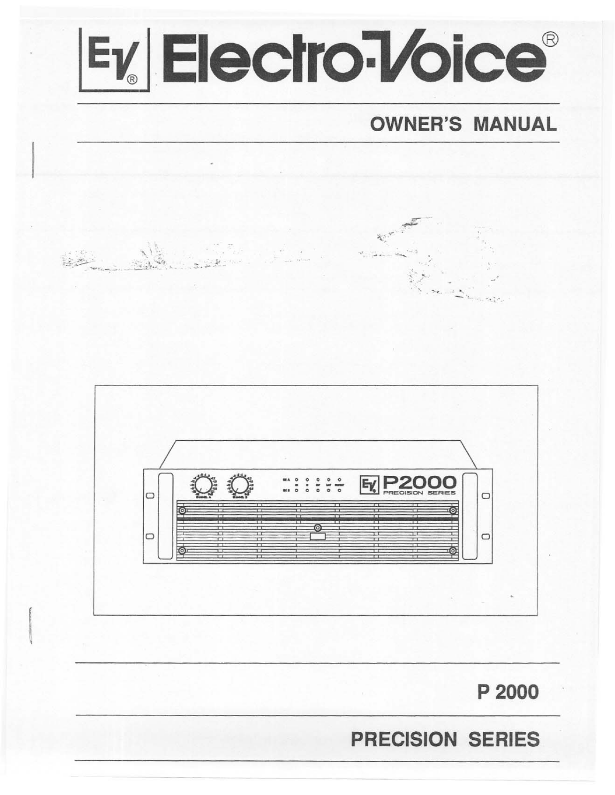 Electro-Voice P2000 User Manual