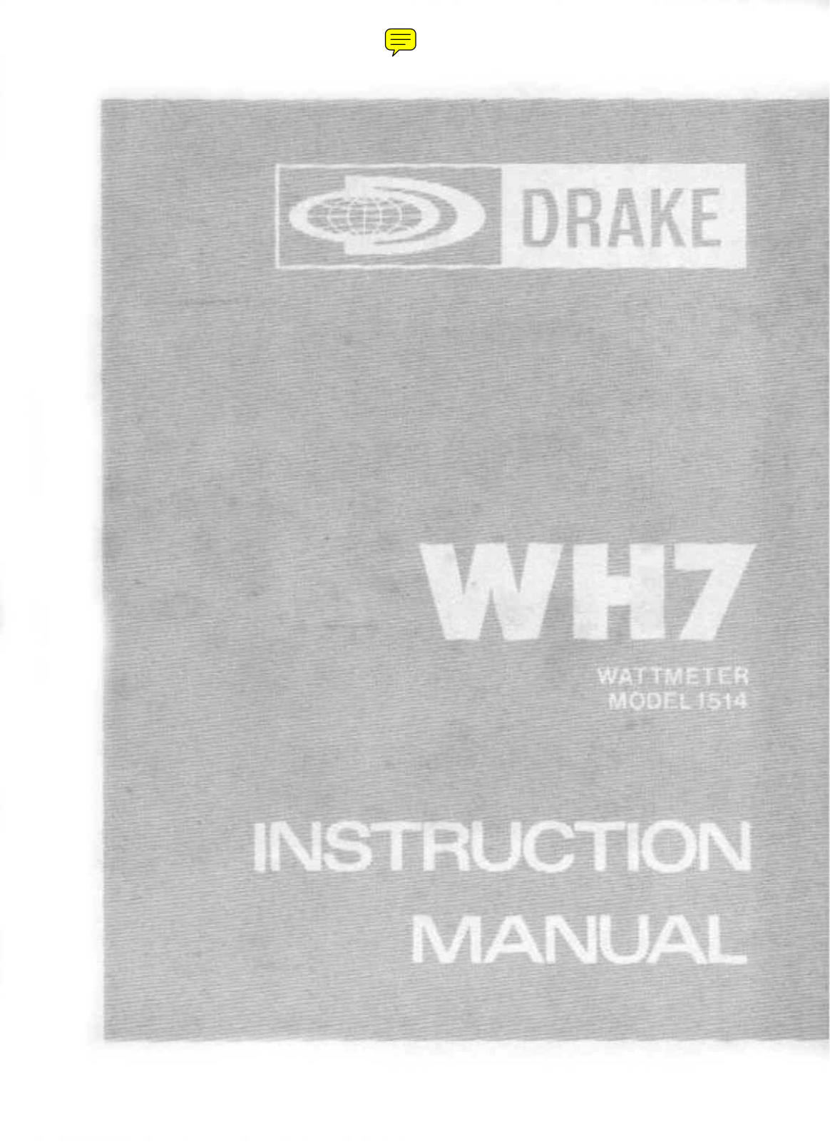 Drake WH7 Instruction Manual