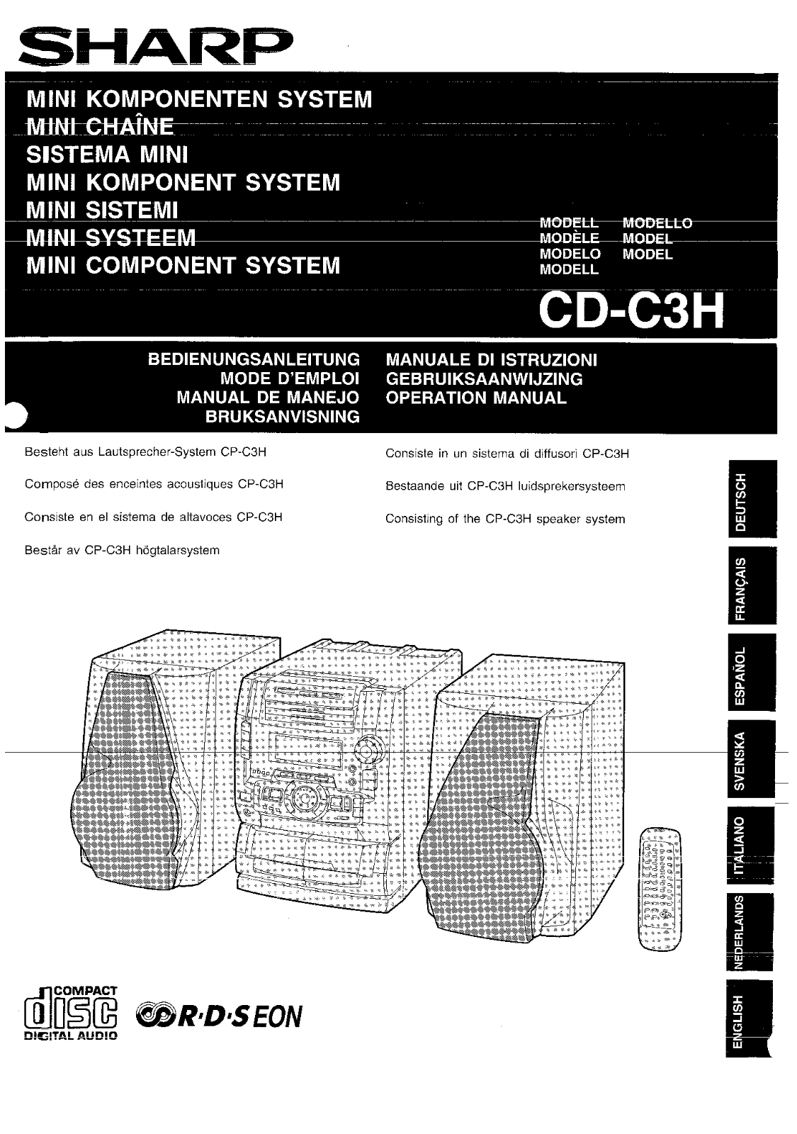 Sharp CD-C34 User Manual