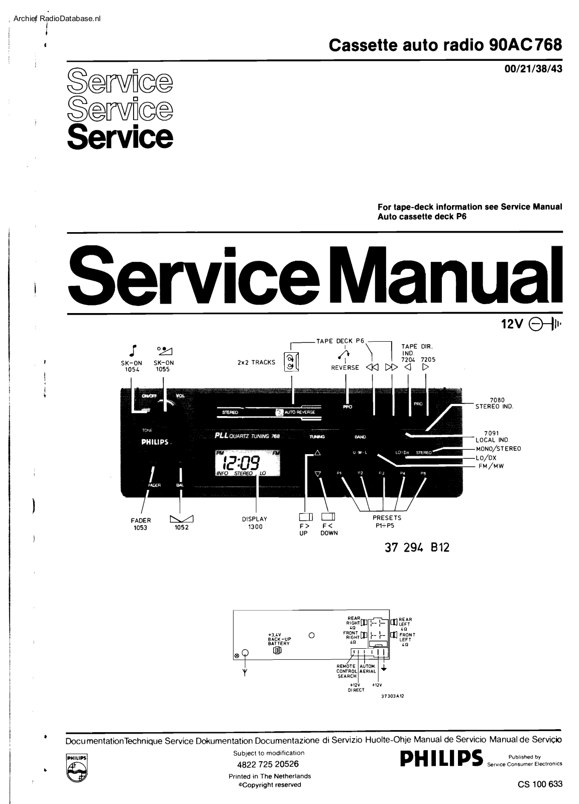 Philips 90-AC-768 Service Manual