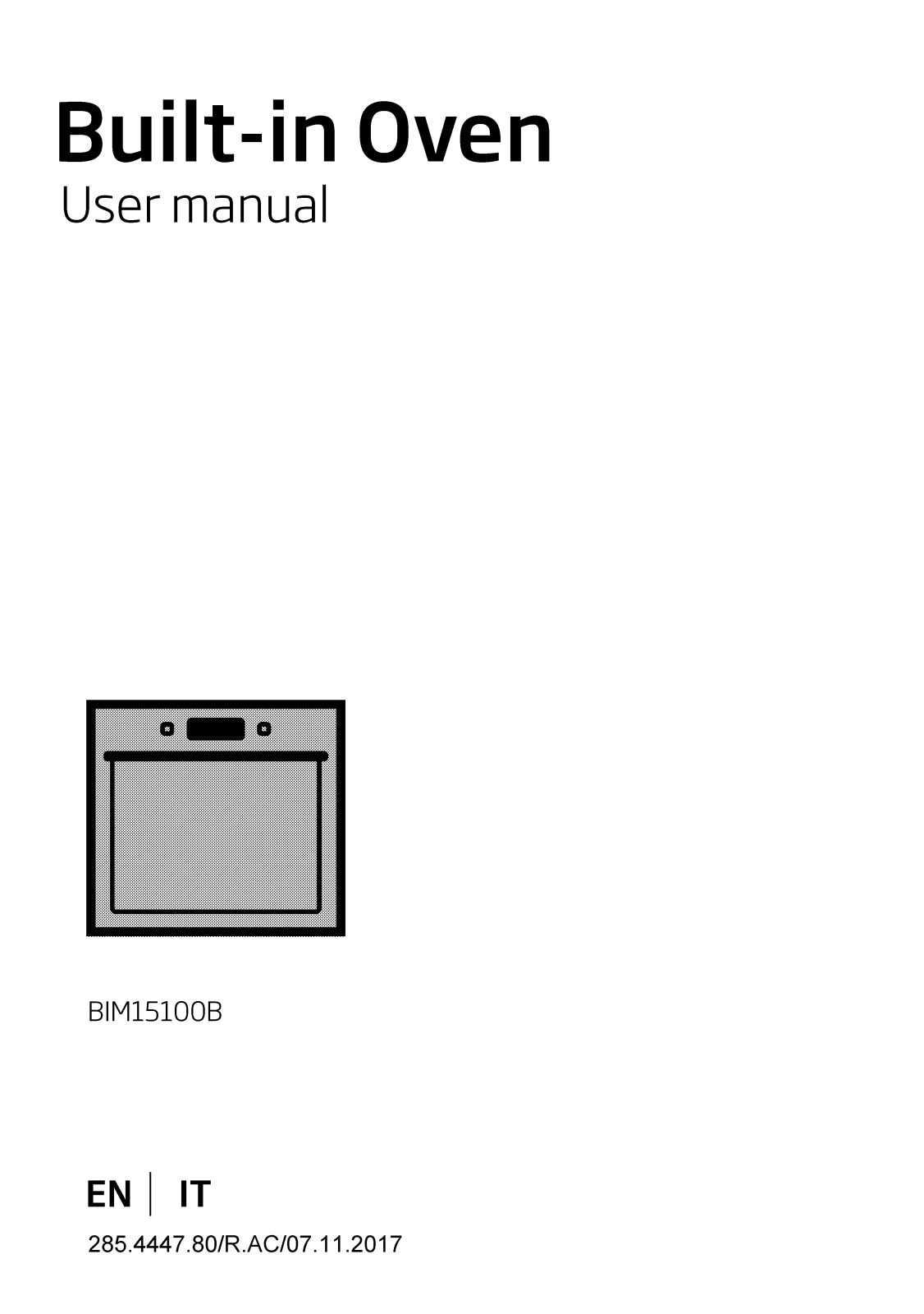 Beko BIM15100B User manual