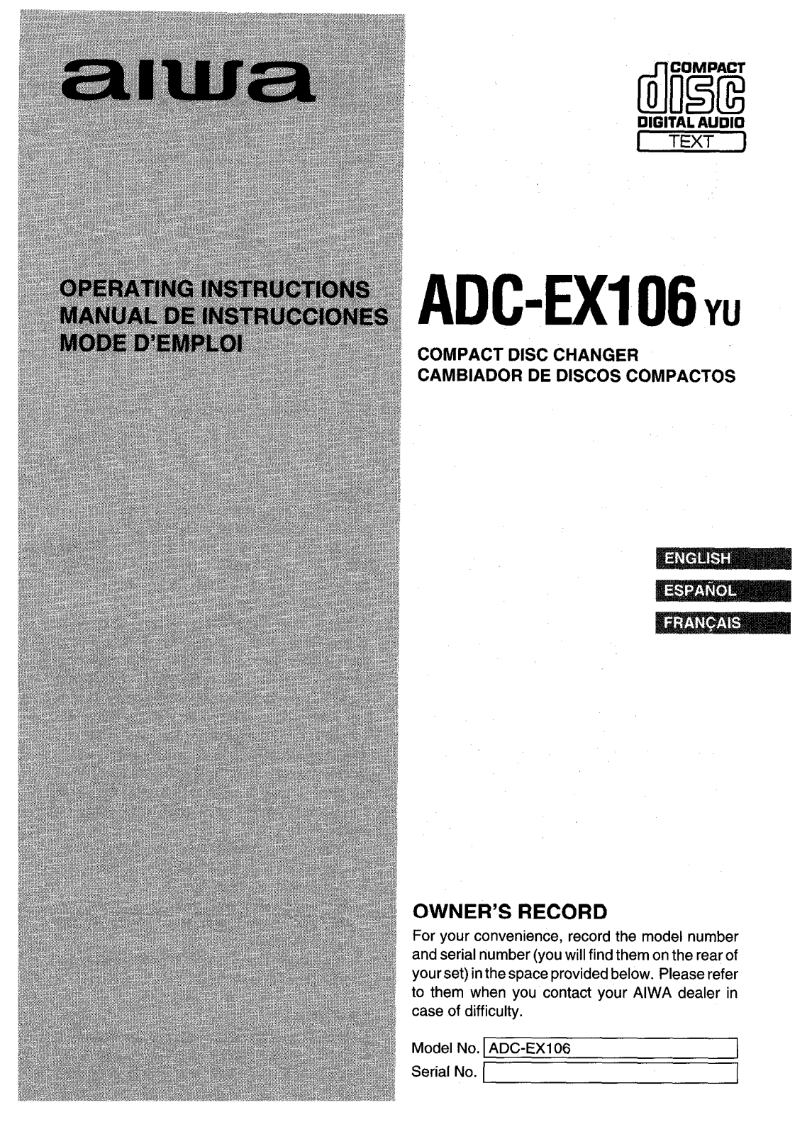 Sony AD-CEX106 User Manual - ManualMachine.com