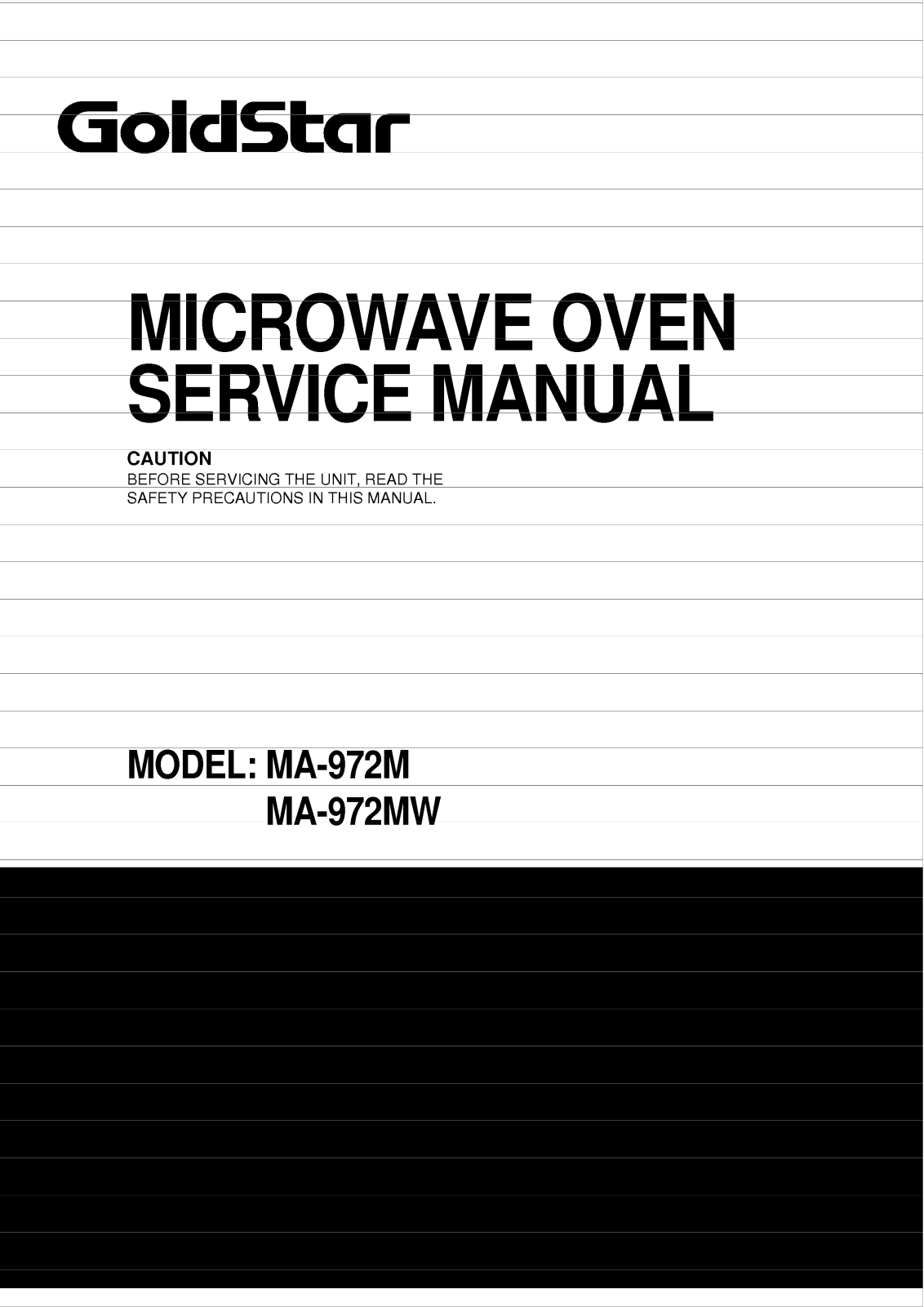 Goldstar Ma-972m Service Manual