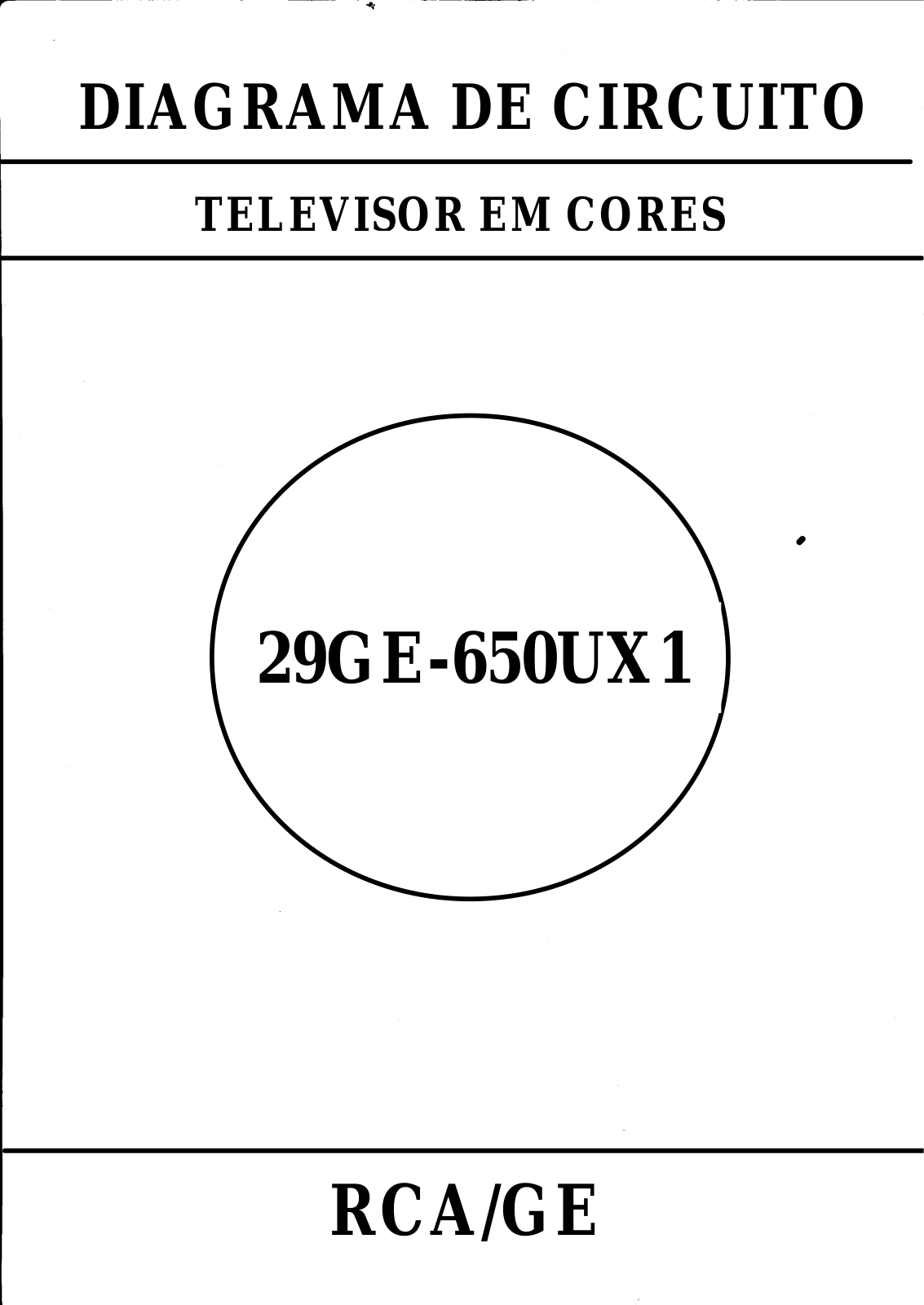 RCA 29GE-650UX1 Schematic