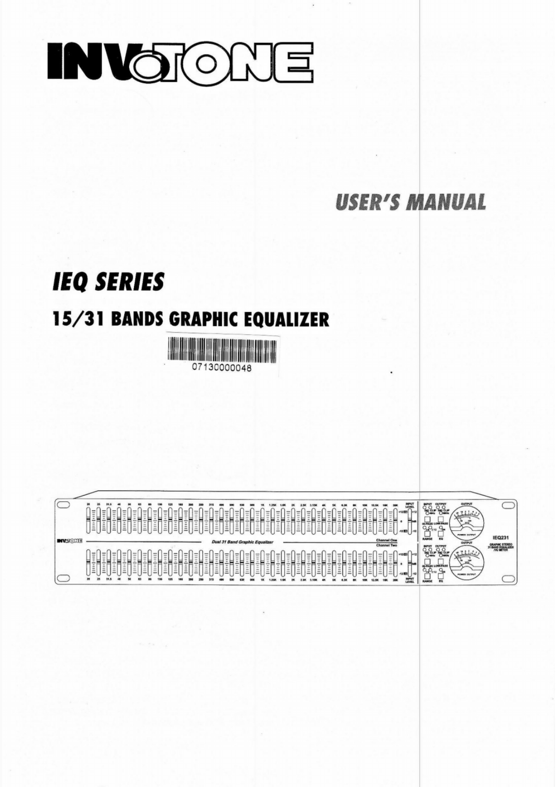 Invotone IEQ231 User Manual