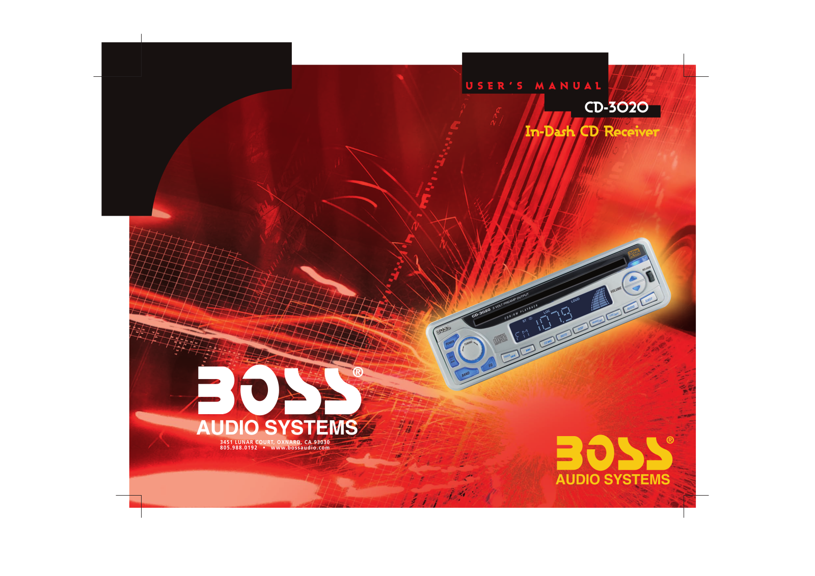 Boss Audio CD-3020 User Manual