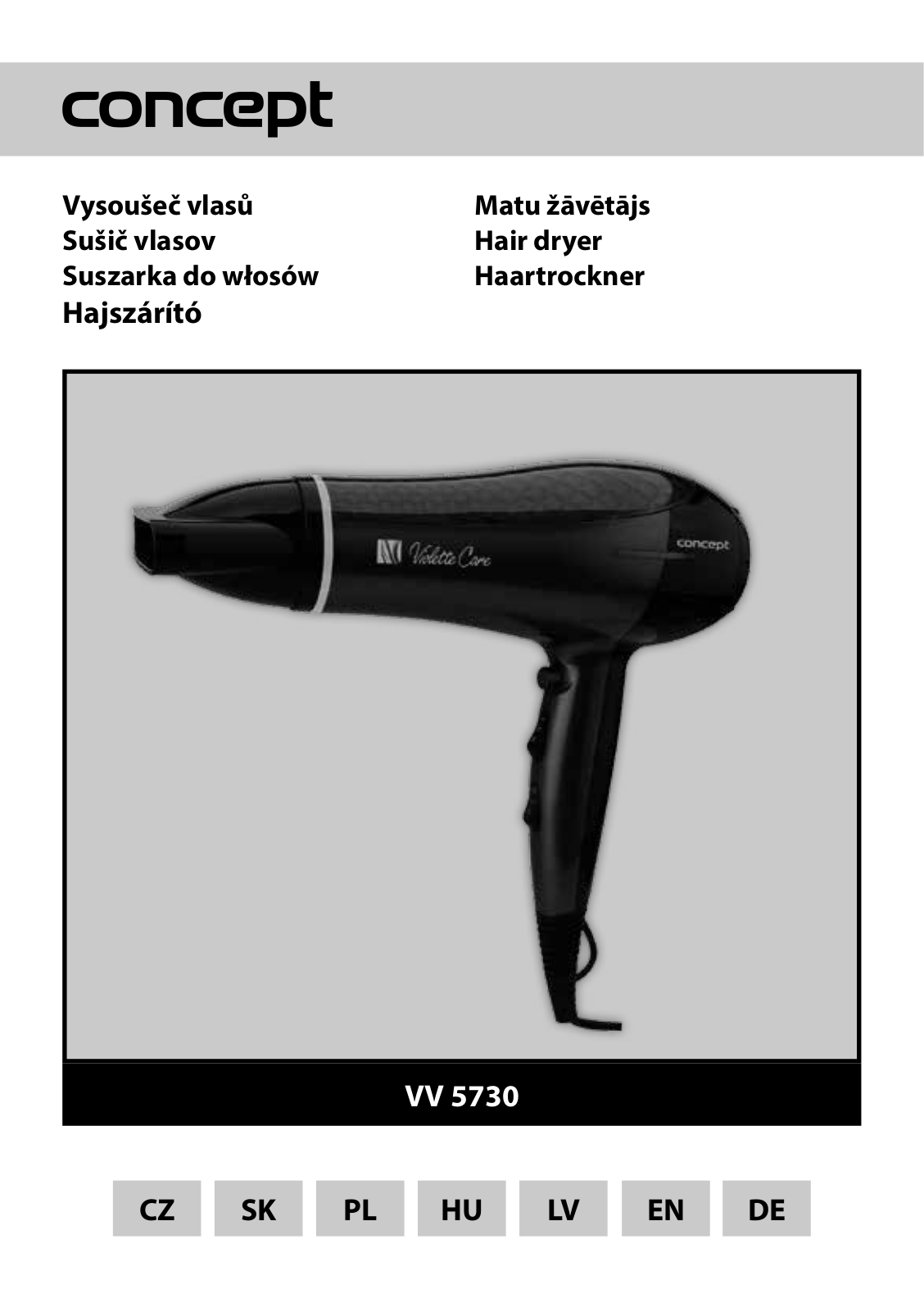 Concept VV-5730 User Manual