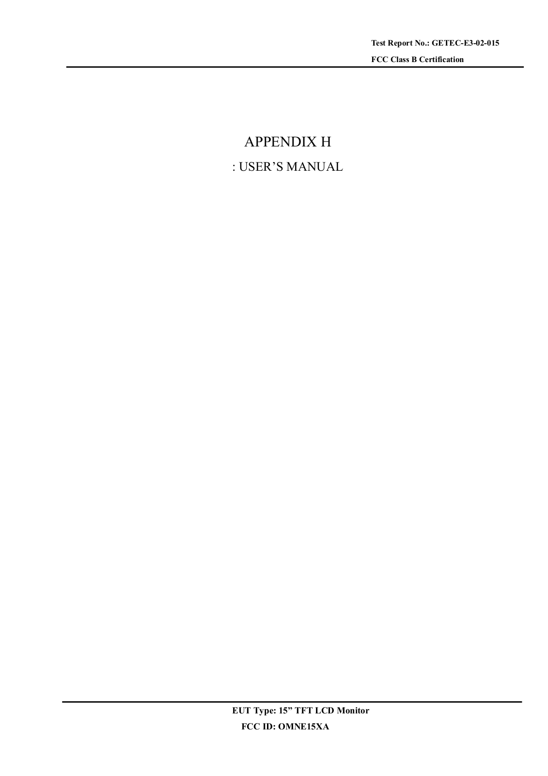 IMRI E15XA Users Manual - ManualMachine.com