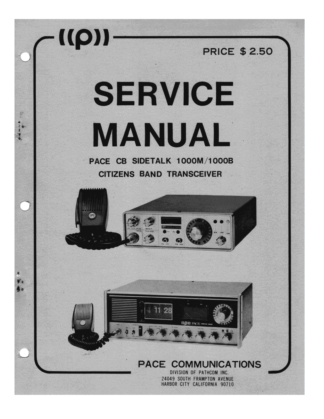 Pace Sidetalk 1000M Service manual - ManualMachine.com