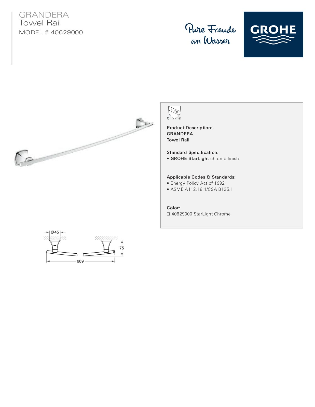 GROHE GRH5084 Specifications - ManualMachine.com
