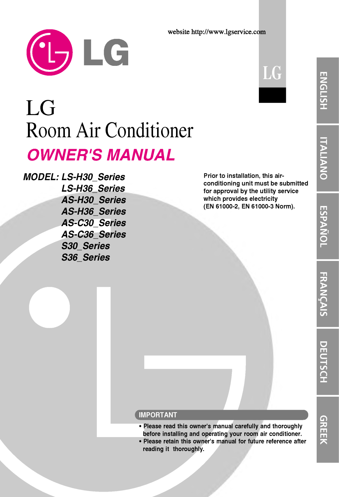 LG S36AC SM0 User Manual