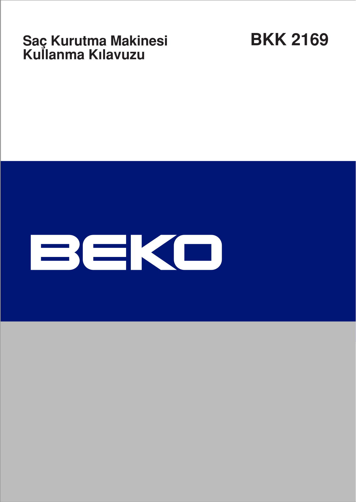 Beko BKK 2169 Manual