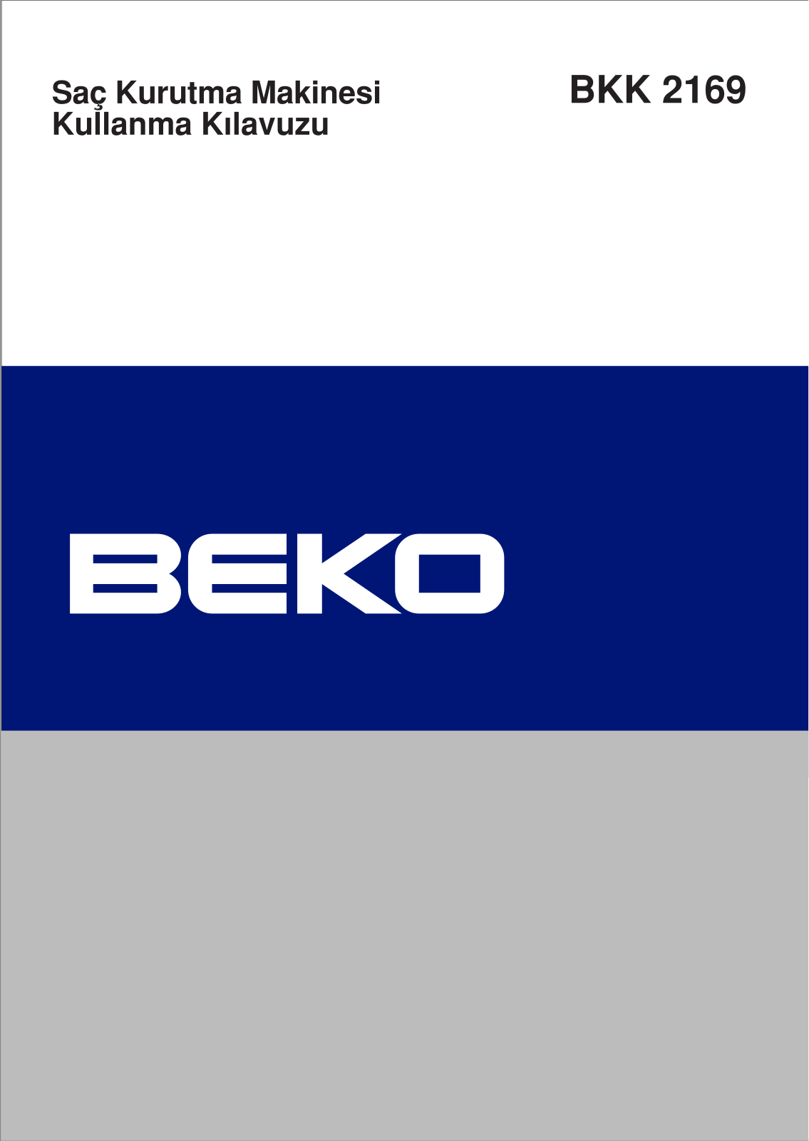 Beko BKK 2169 User Manual