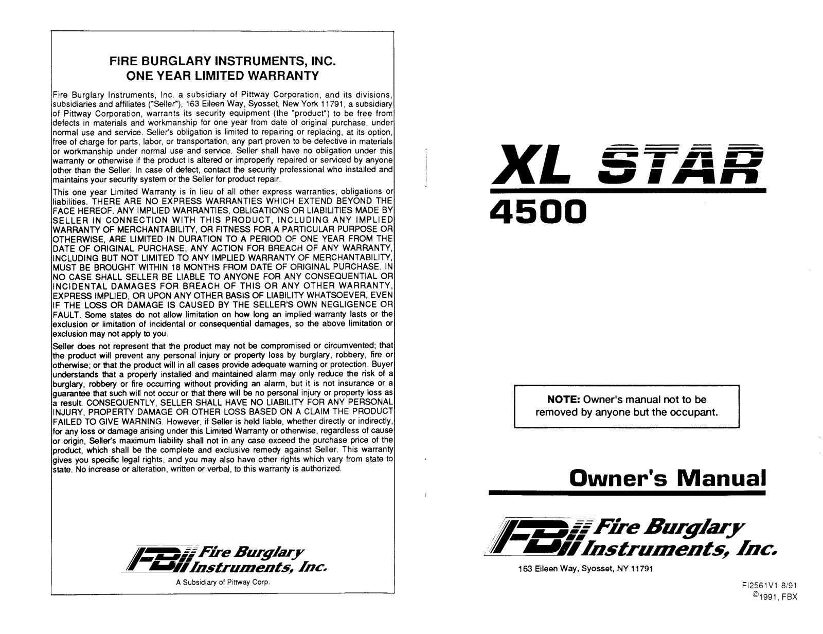 Fbii XL START 4500 User Manual