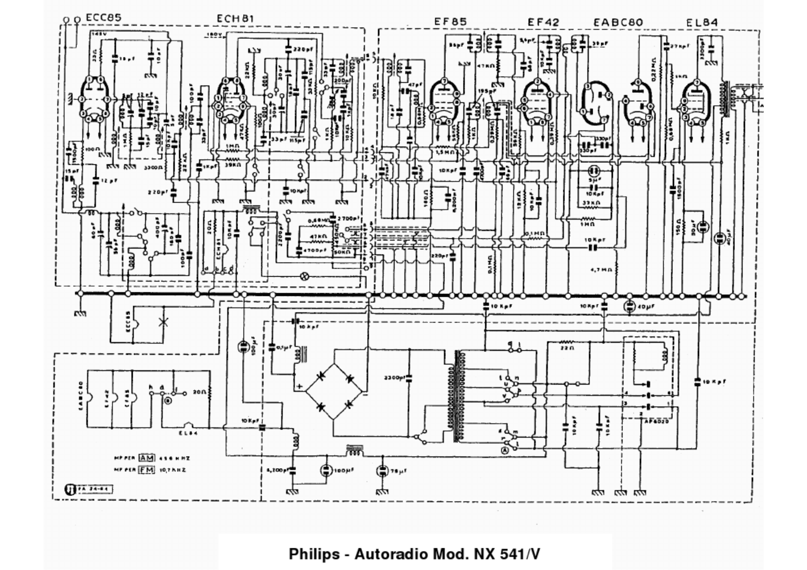 Philips nxv541v schematic