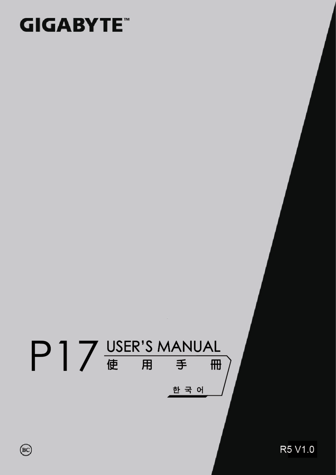 Gigabyte P17F R5 User Manual