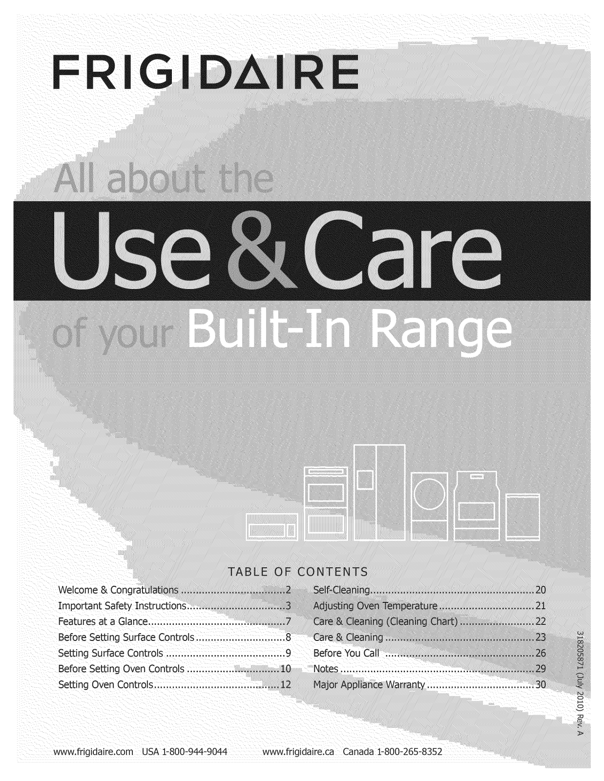 Frigidaire CFDS3035LS3, CFDS3035LS2, CFDS3035LS1 Owner’s Manual