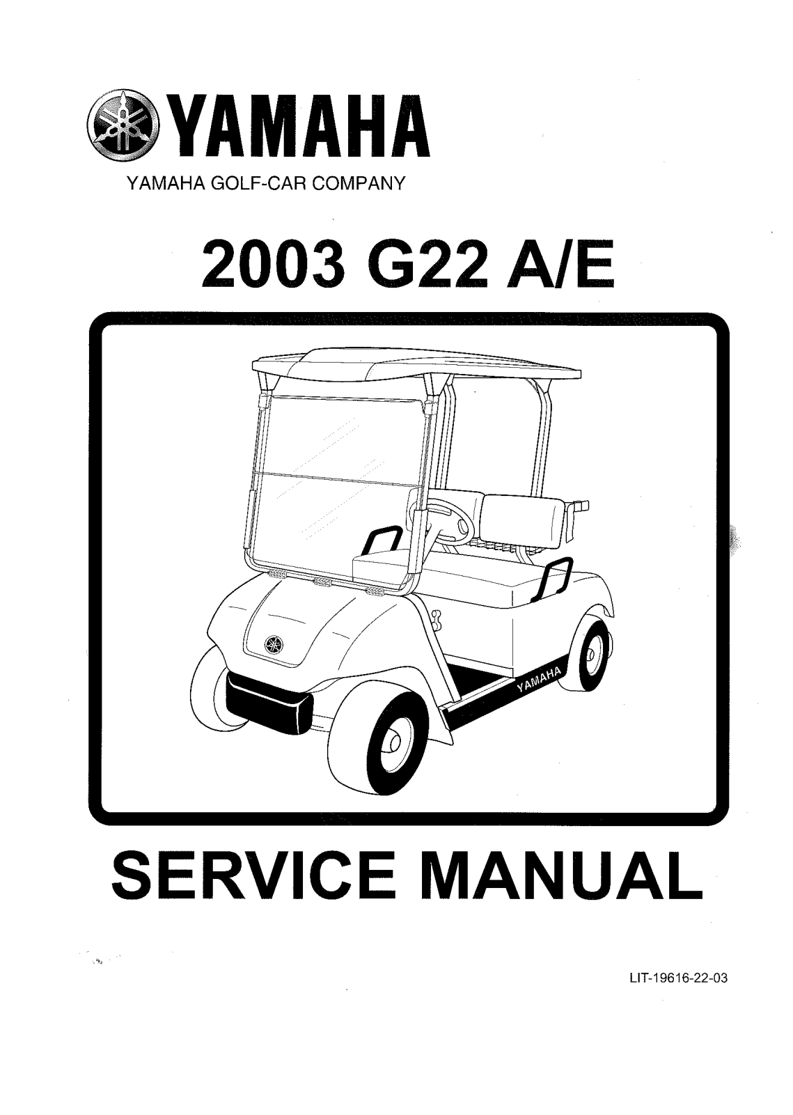 Yamaha G22 A (2003), G22 E (2003) Service Manual