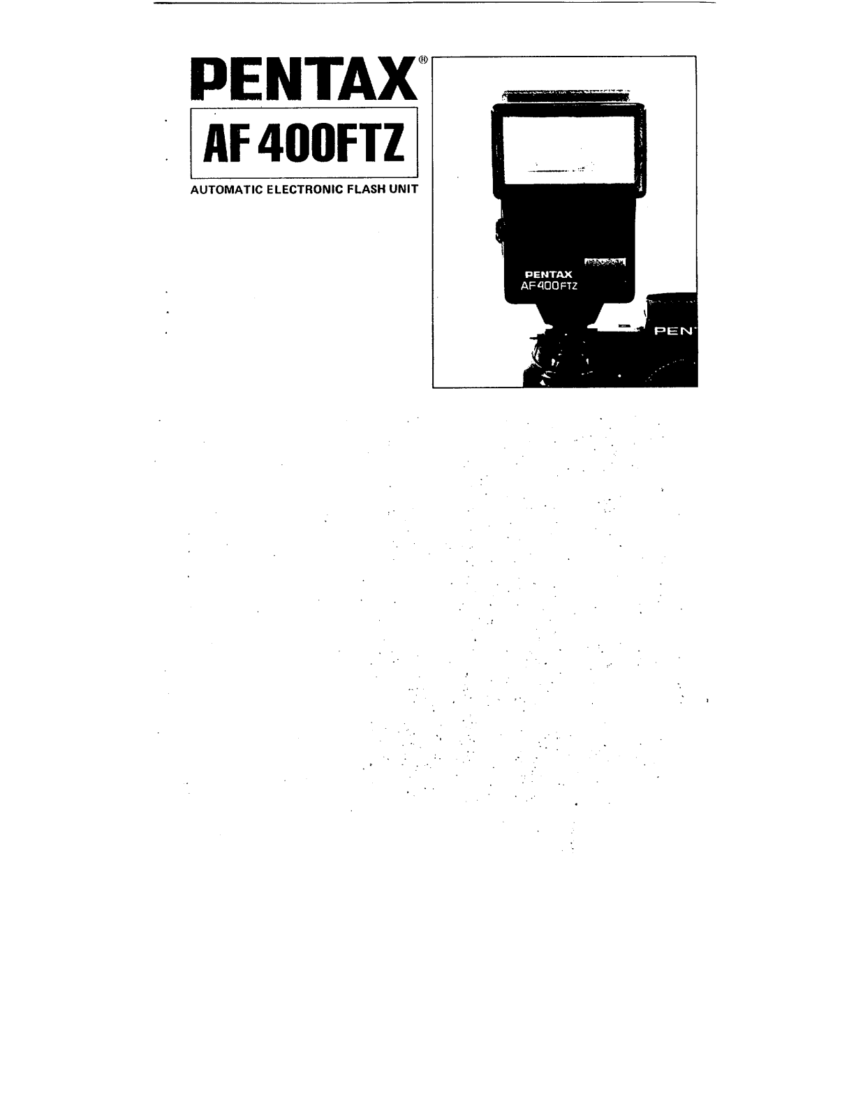 Pentax AF400FTZ User Manual