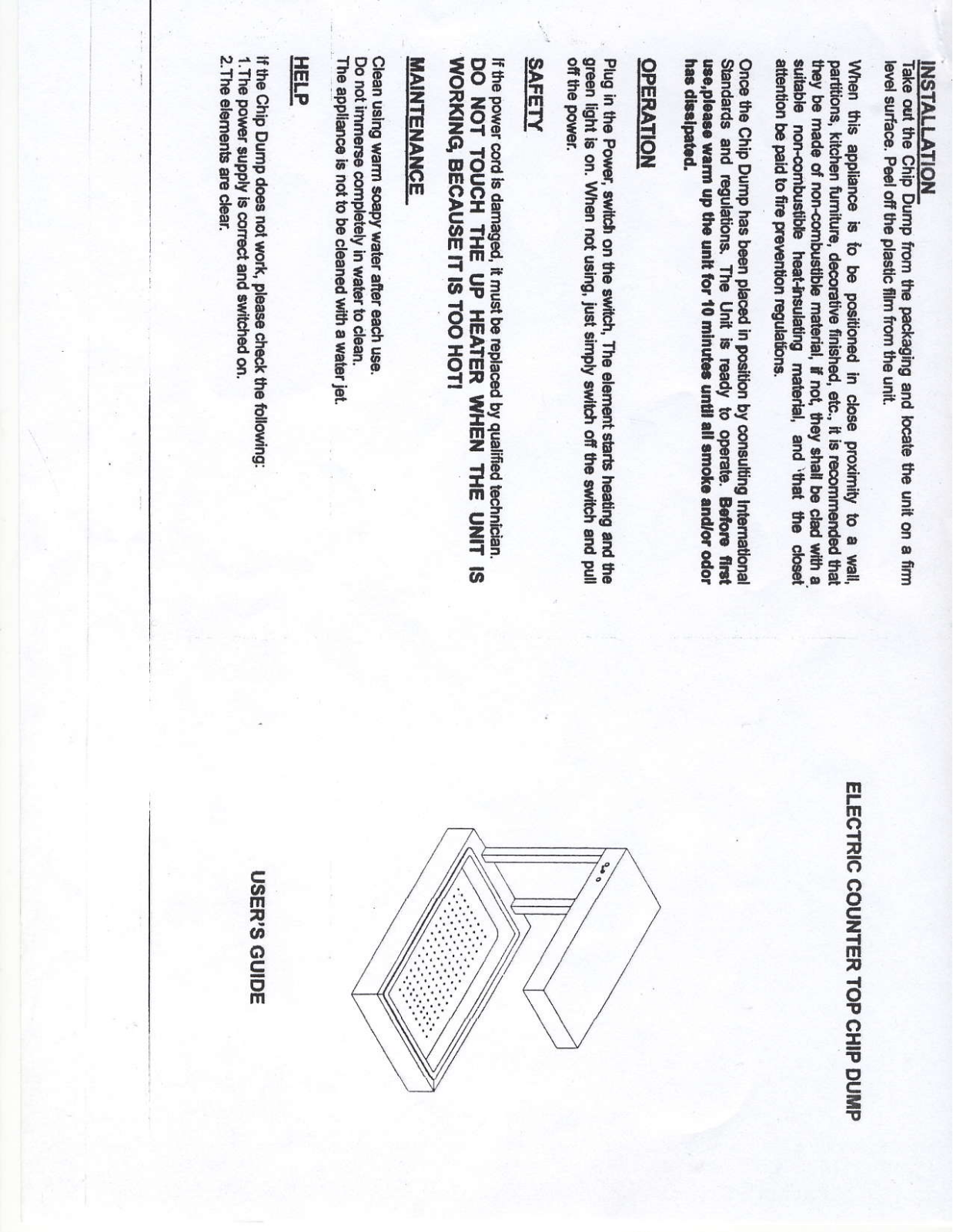 Omcan Food Machinery 4574 Installation  Manual