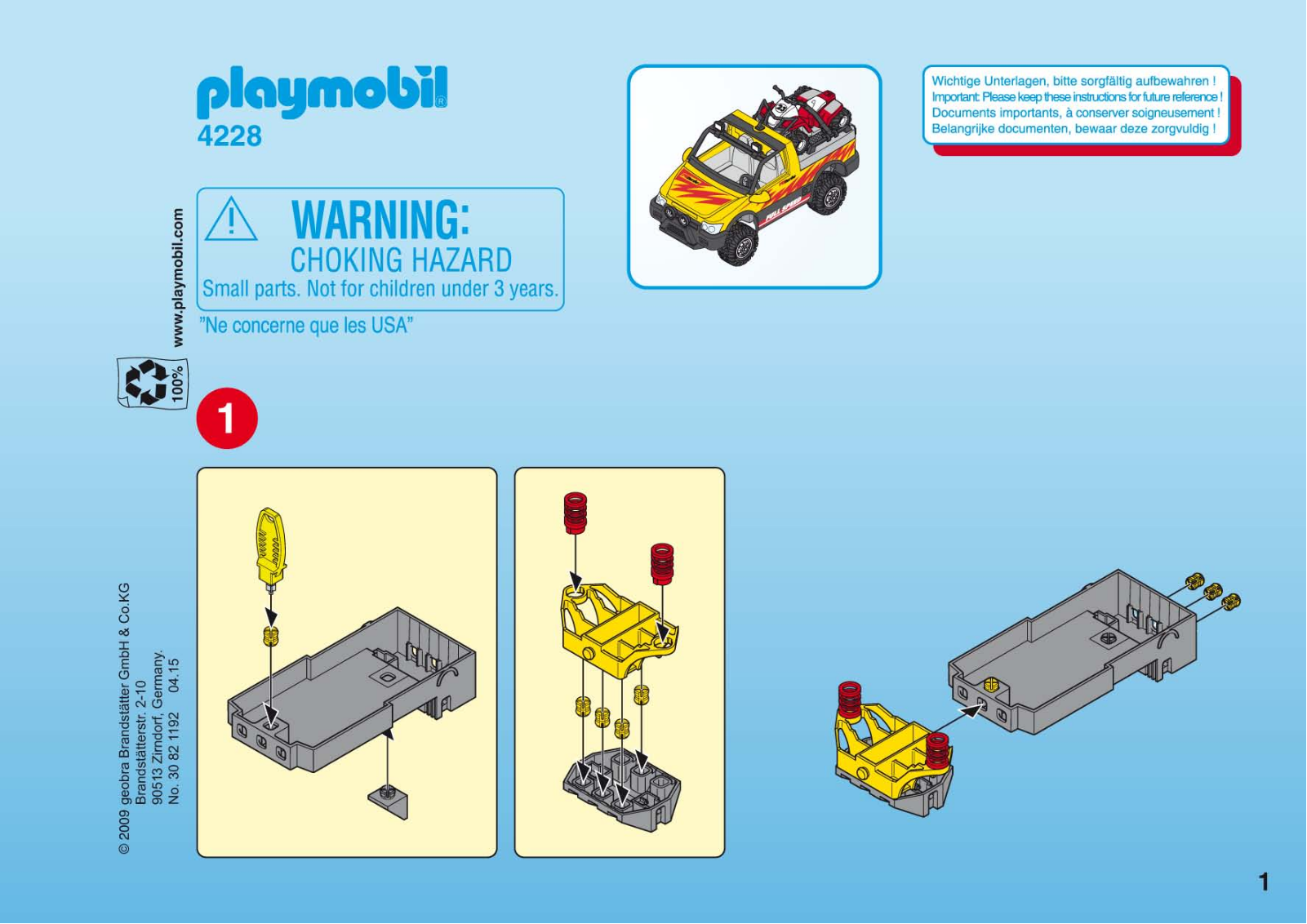 Playmobil 4228 Instructions