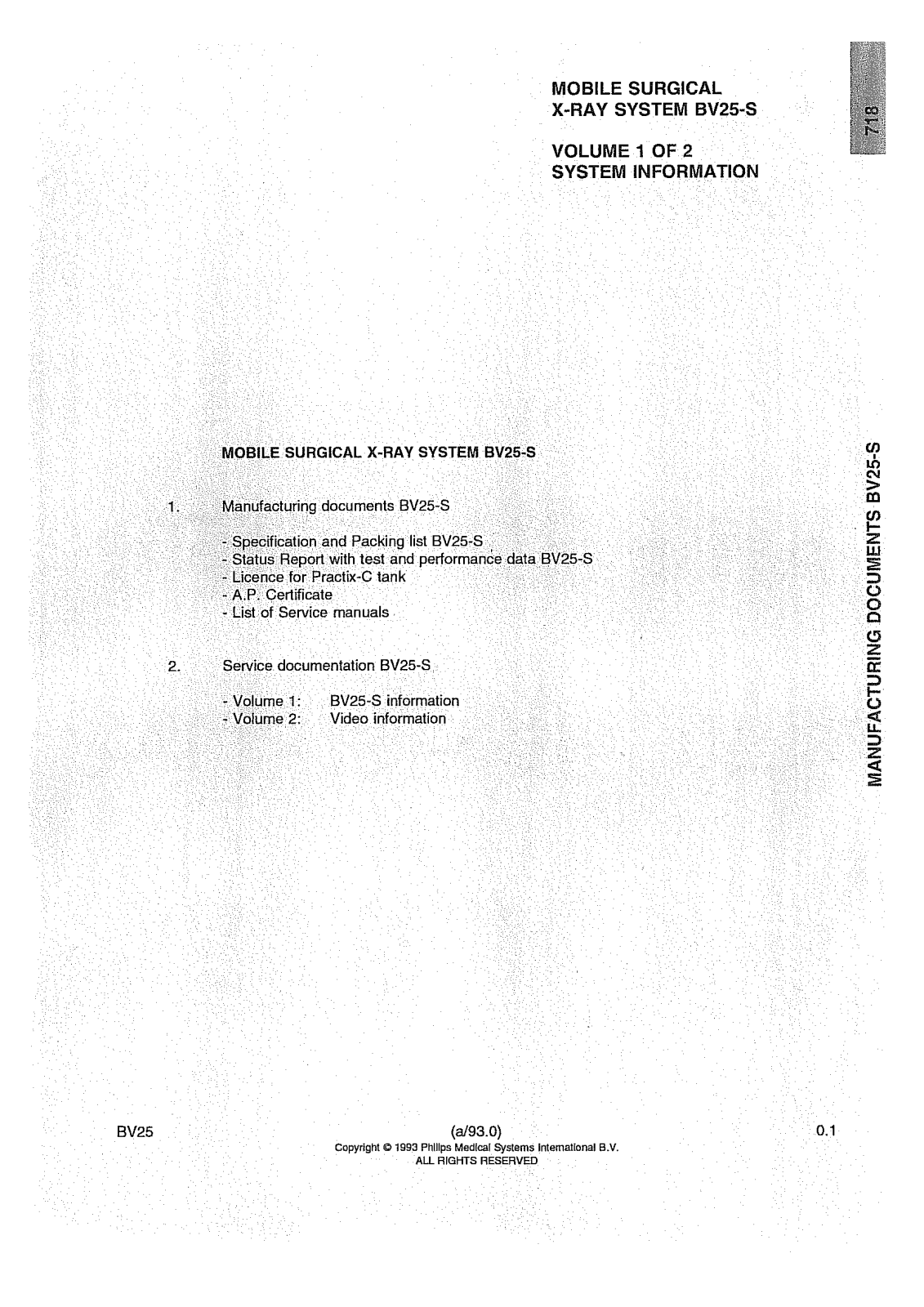 Philips BV25 User manual - ManualMachine.com