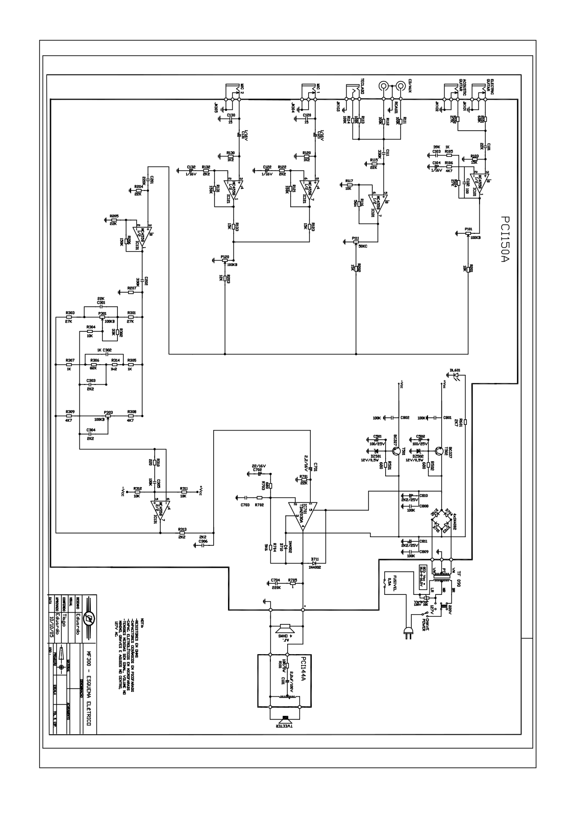 FRAHM MF 300 Schematic