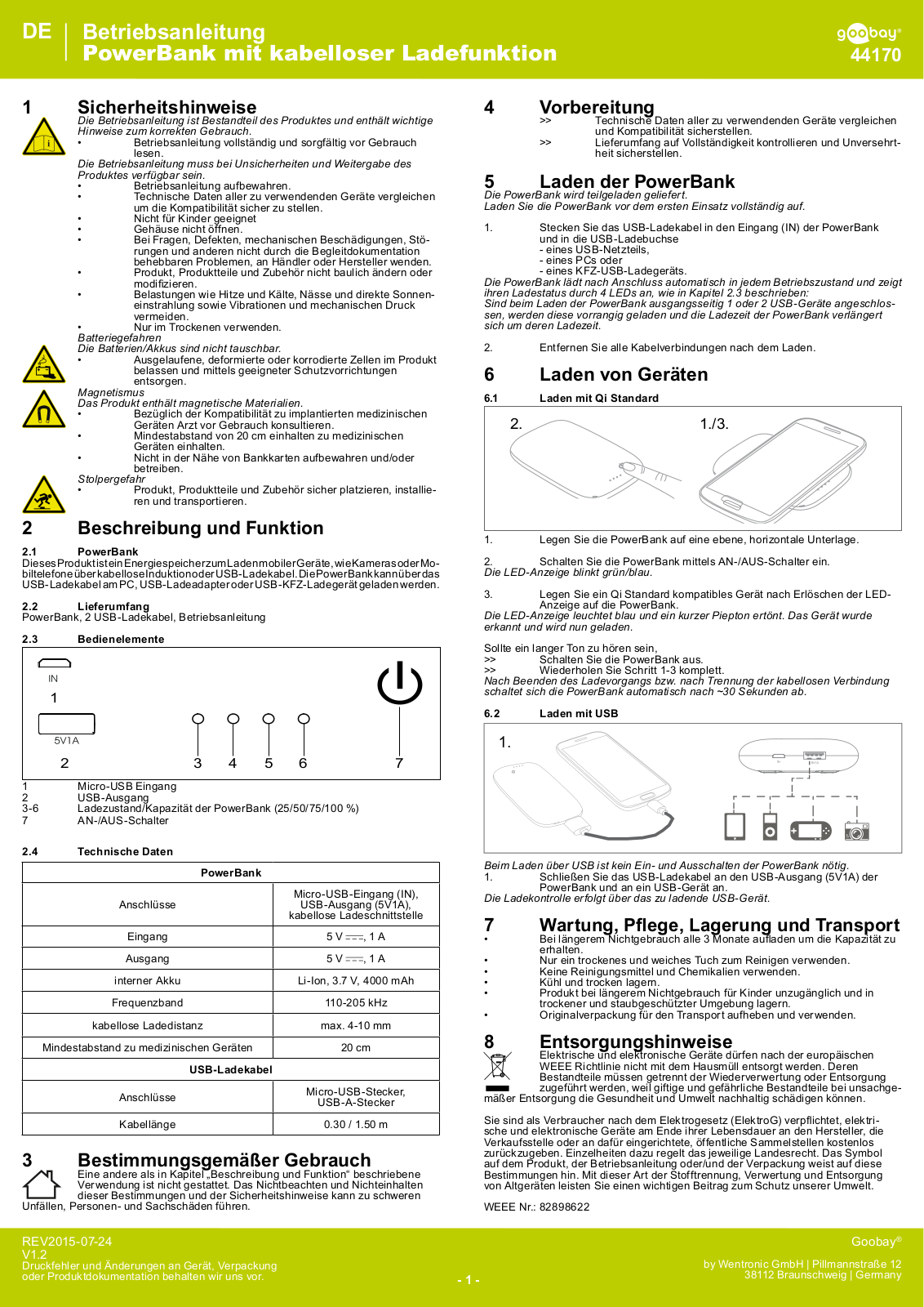 Goobay 44170 User manual