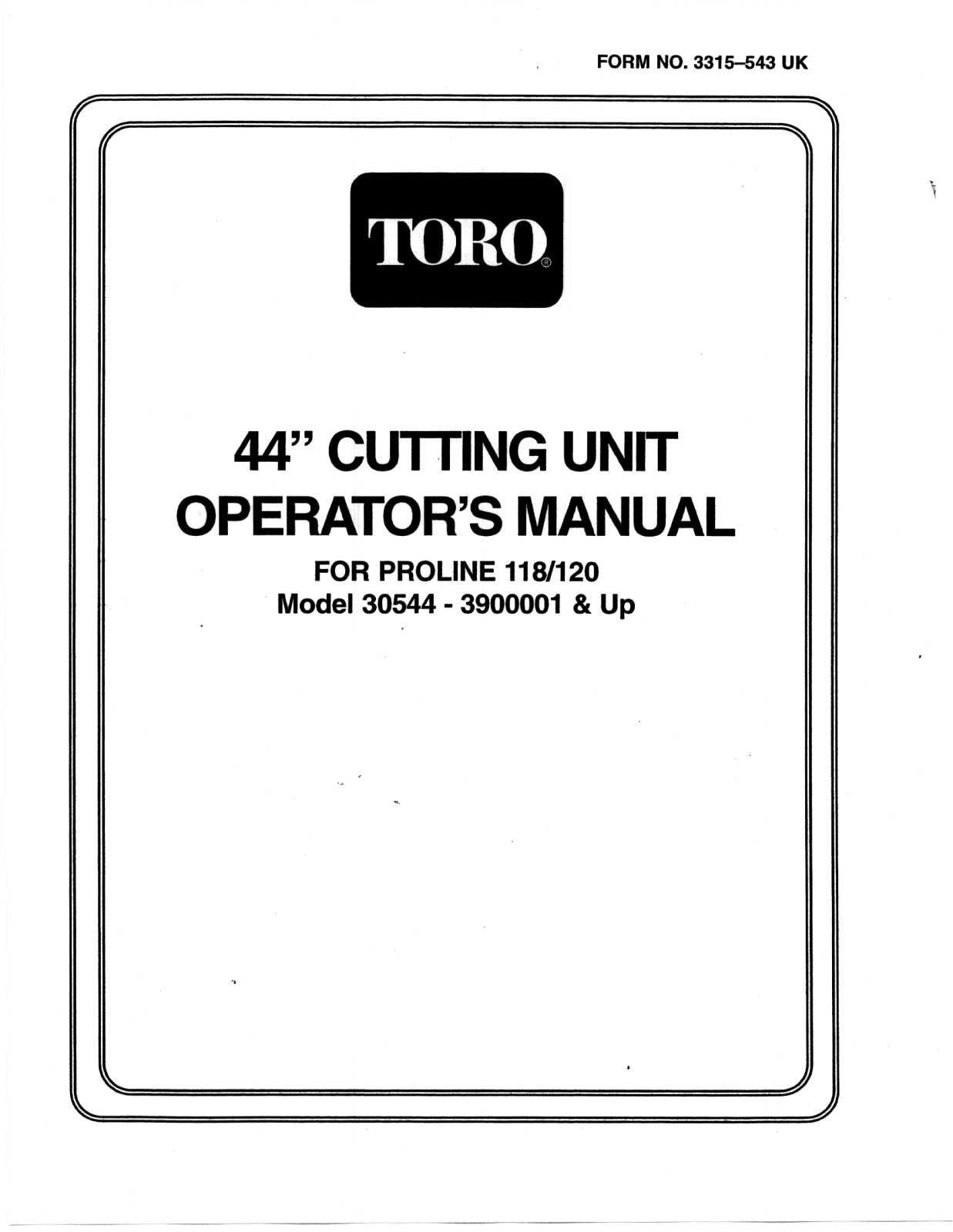 Toro 30544 Operator's Manual