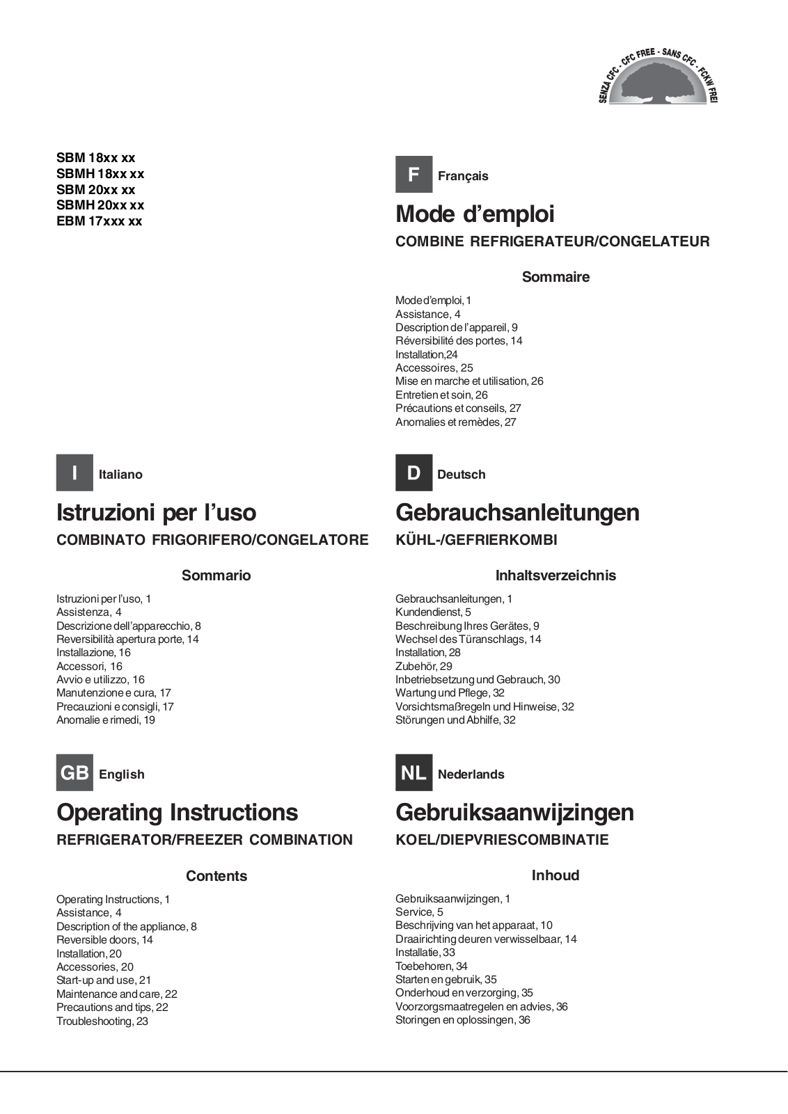 HOTPOINT EBM 18210 User Manual