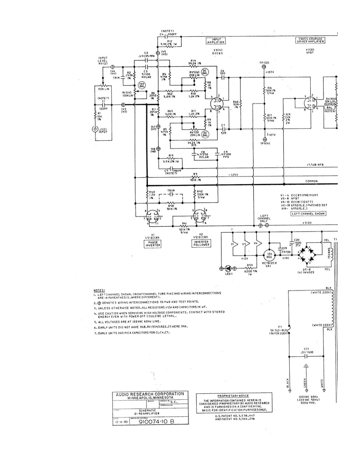 Audio Research D-90 Schematic - ManualMachine.com