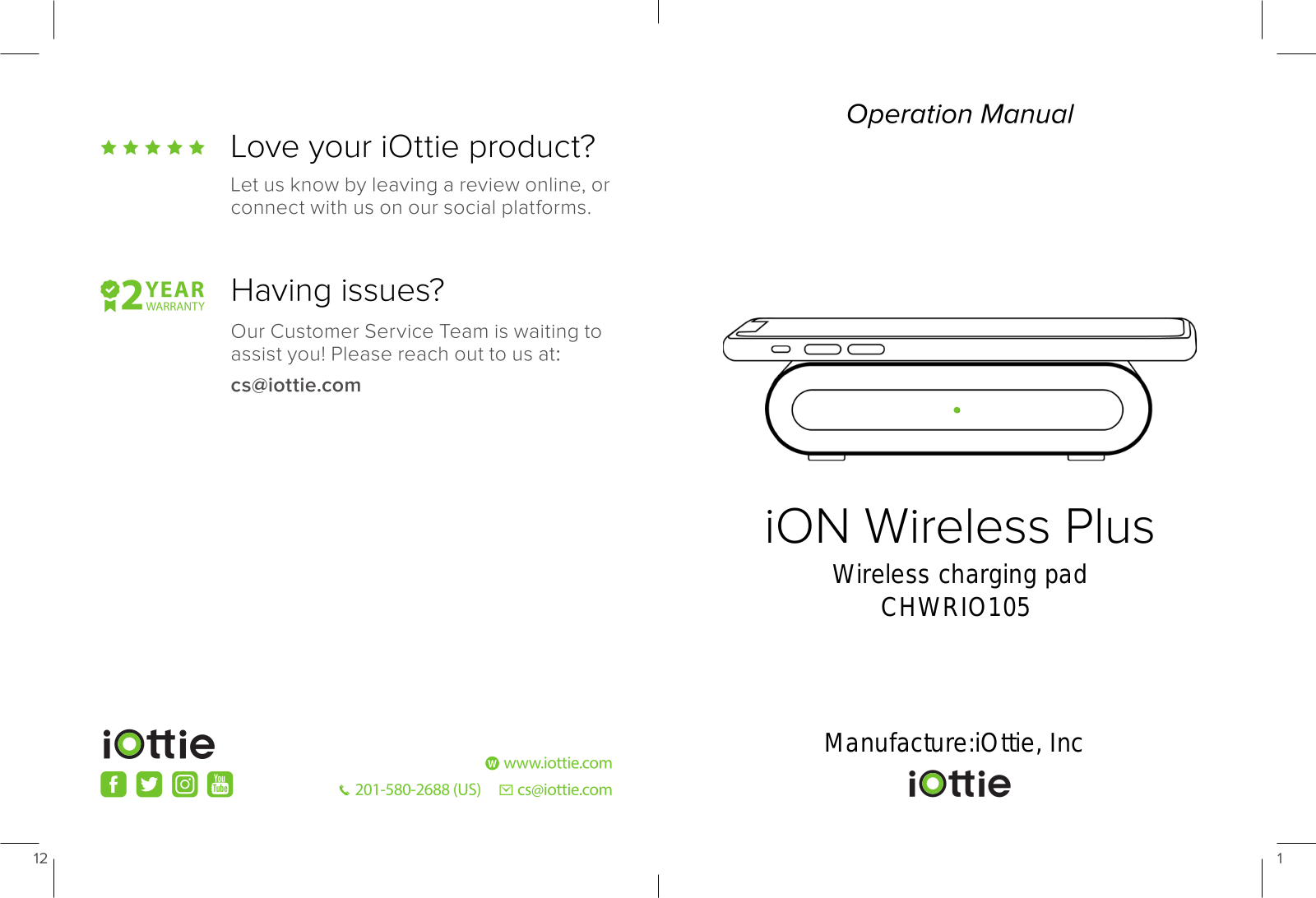 iOttie CHWRIO105 User Manual