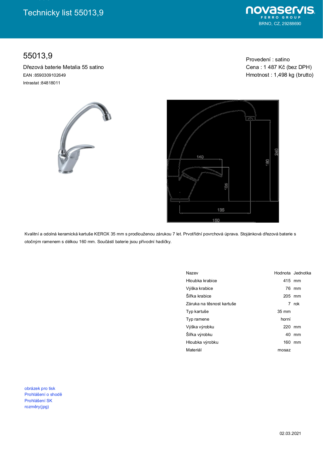 Novaservis 55013.9 User guide - ManualMachine.com