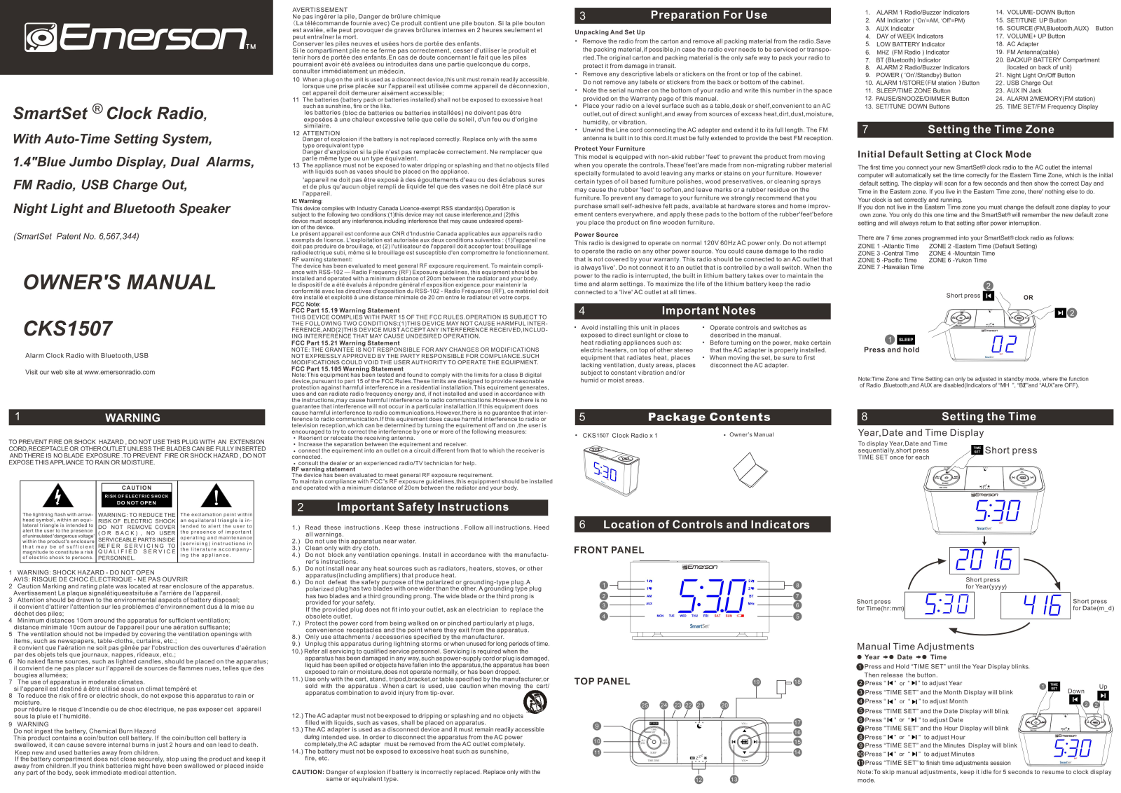 Emerson CKS1507 User Manual