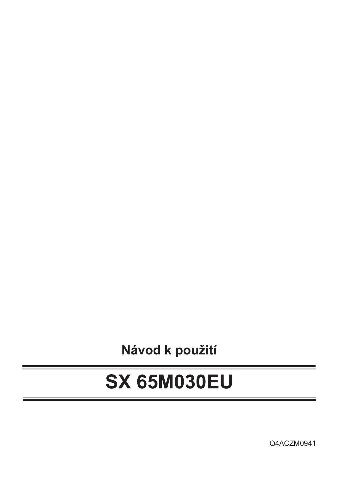 Siemens SX65M030EU User Manual