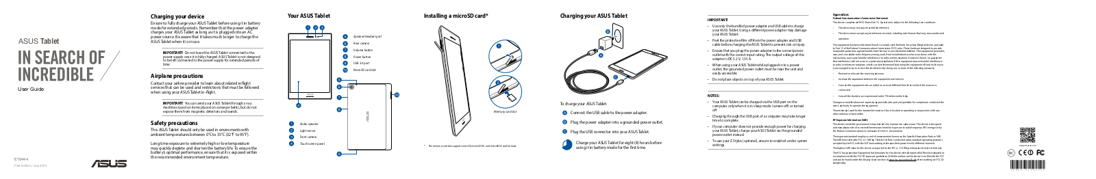 ASUSTeK Computer P01MA User Manual