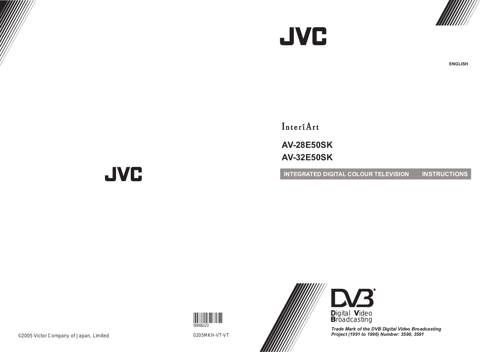 JVC InteriArt AV-28E50SK, InteriArt AV-32E50SK Instructions Manual