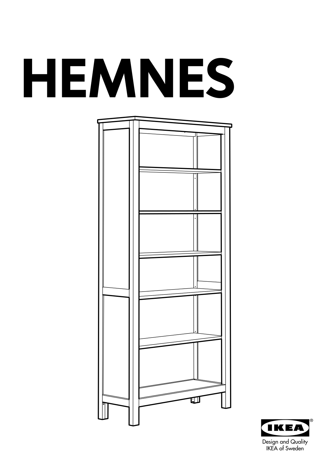 IKEA HEMNES BOOKCASE 35x77